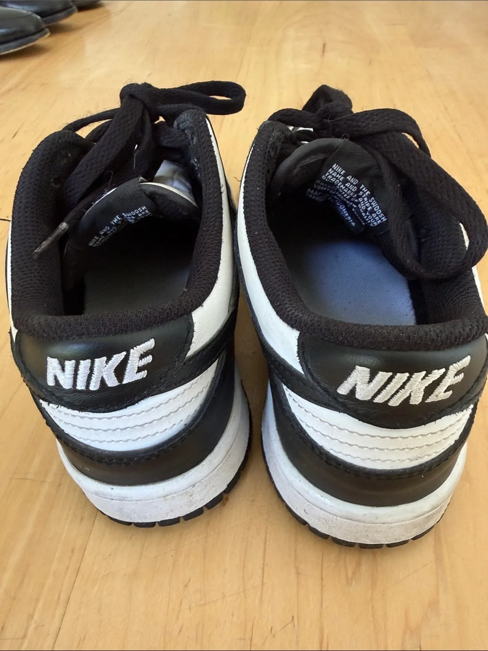 Nike Dunk Black and White Low-Top Sneakers